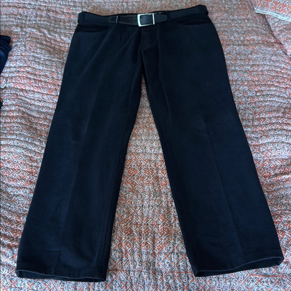 Classic Navy Blue Dress Pants with Sleek Fit